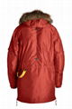 Parajumpers Men Kodiak Masterpiece Parka Jacket Pjs Long Parka Coats Red