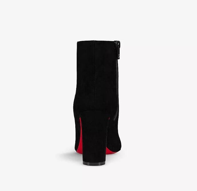                     Suprabooty block heel suede heeled ankle boots 85mm 3