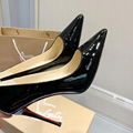                     Kate 100 mm Patent Leather Pumps Black Red Sole Pump  2