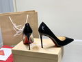                     Kate 100 mm Patent Leather Pumps Black Red Sole Pump  1