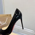                     Kate 100 mm Patent Leather Pumps Black Red Sole Pump  4