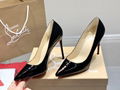                     Kate 100 mm Patent Leather Pumps Black Red Sole Pump  3