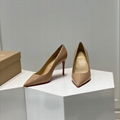                     Kate 85 mm Pumps CL Beige Patent Leather Classic Pointy Pump 2