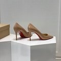                     Kate 85 mm Pumps CL Beige Patent Leather Classic Pointy Pump 4