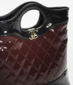 Chanel 31 Mini Shopping Bag Gelakt kalfsleer & goudkleurig metaal CC Tote 