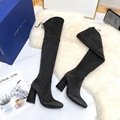 Stuart Weitzman Highland Suede Over the-Knee Boots Fashion Leather Boots 