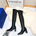 Stuart Weitzman Highland Suede Over the-Knee Boots Fashion Leather Boots 
