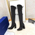 Stuart Weitzman Highland Suede Over the-Knee Boots Fashion Leather Boots 