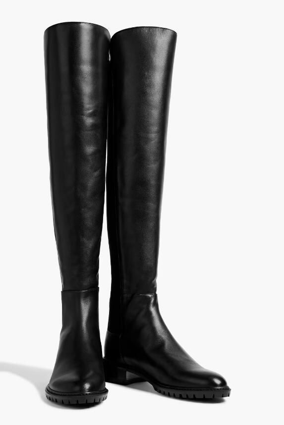 Stuart Weitzman Keelan leather and neoprene over the knee boots Women Boots  4