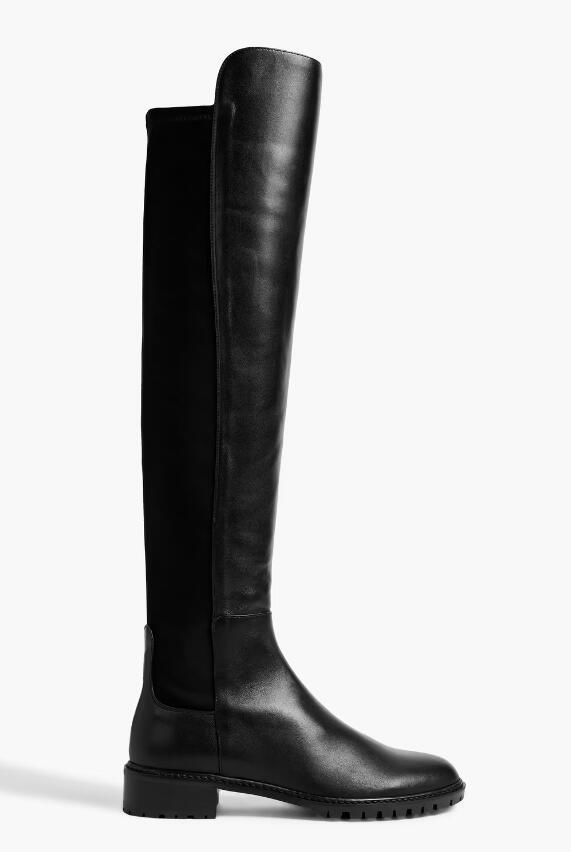 Stuart Weitzman Keelan leather and neoprene over the knee boots Women Boots  5