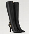 Louis Vuitton Sparkle High Boot LV Monogram Engraved Chain Boots