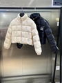 Miu Miu Cropped Nylon Down Jacket In Cameo Women Fashion Short Down Puffer Coats 7