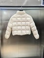 Miu Miu Cropped Nylon Down Jacket In Cameo Women Fashion Short Down Puffer Coats 12