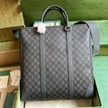 Gucci OPHIDIA MEDIUM TOTE BAG Grey and black GG Supreme Tender canvas Bag