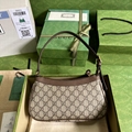 Gucci OPHIDIA GG SMALL HANDBAG Women Beige and blue GG Supreme canvas Bag 