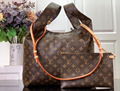 LOUIS VUITTON Atlantis GM Monogram Canvas Cowhide-leather trim Handbag LV bag 