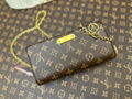 Louis Vuitton Wallet On Chain Lily Monogram Bag Women LV Chain Leather Bag