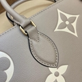               OnTheGo Tote MM Black/Beige Leather     ote Bag 10