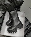 Balenciaga Bulldozer Lace-Up Boot in black vegetal calfskin 80mm platform Boots 