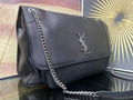 Saint Laurent Women's Gray Oversized Niki Shoulder Bag Large YSL Bag