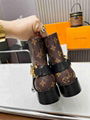 Black Louis Vuitton Westside Flat High Boot LV Classic Riding boots