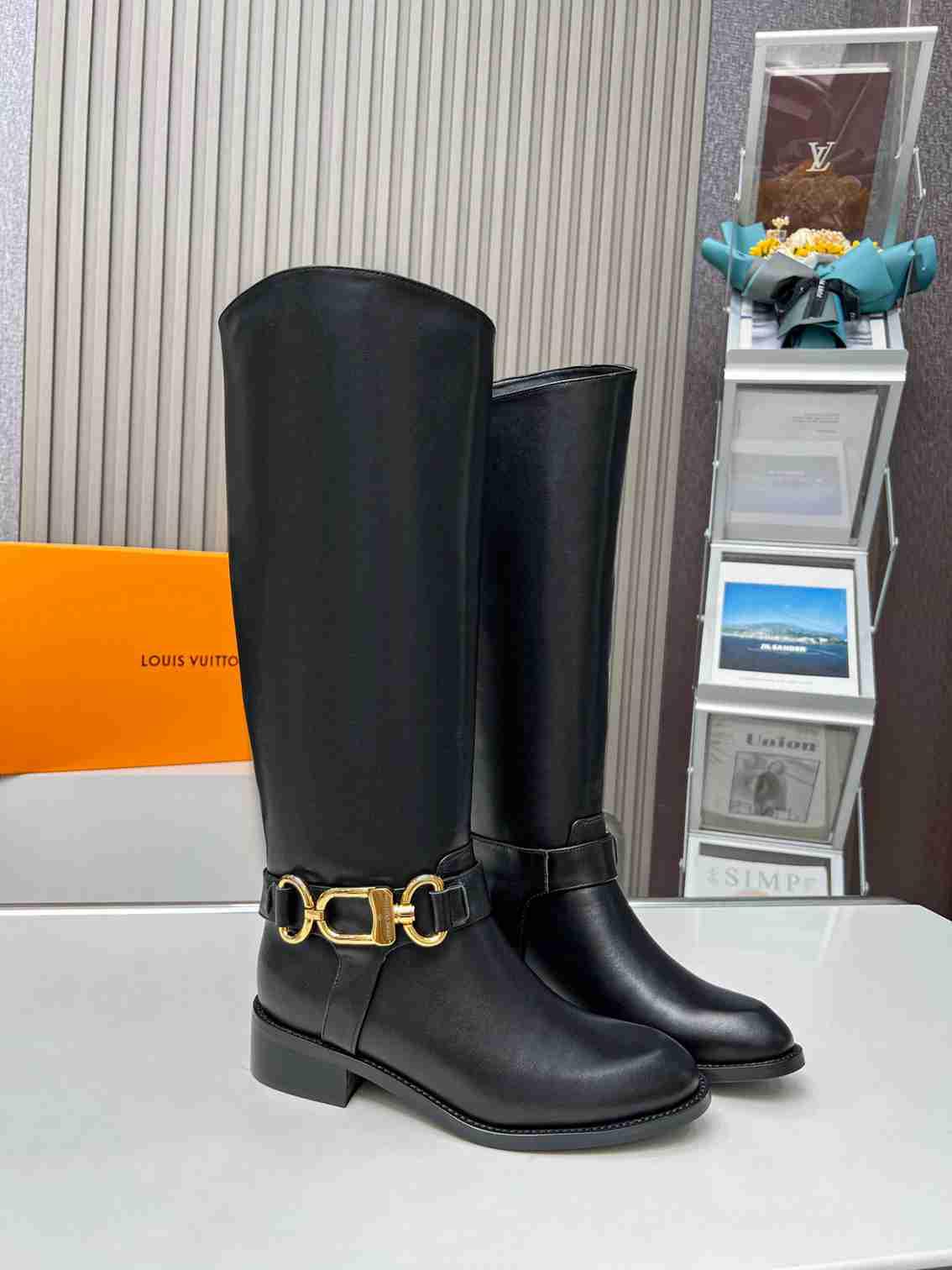 Black               Westside Flat High Boot     lassic Riding boots 5