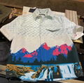 Louis Vuitton Landscape Short-Sleeved Denim Shirt