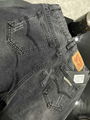 Chrome Hearts Vintage Levi's Jeans Chrome Hearts Cross Stitch Black Denim Jeans