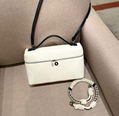 Loro Piana Extra Pocket Bag L27 Textured-leather Tote White 