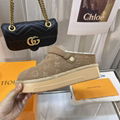 Louis Vuitton Aspen Platform Clog LV Monogram-debossed suede calf leather Mule 