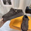 Louis Vuitton Aspen Platform Clog LV Monogram-debossed suede calf leather Mule 