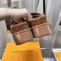 Louis Vuitton Aspen Platform Clog LV Monogram-debossed suede calf leather Mule 