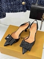 Louis Vuitton Blossom Slingback Pump LV Suede Baby Goat Leather Sandals 