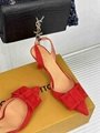 Louis Vuitton Blossom Slingback Pump LV Suede Baby Goat Leather Sandals 
