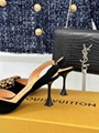 Louis Vuitton Blossom Slingback Pump LV Suede Baby Goat Leather Sandals 