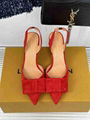 Louis Vuitton Blossom Slingback Pump LV Suede Baby Goat Leather Sandals 