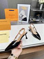 Louis Vuitton Blossom Slingback Pump LV Patent Calf leather Heel Pump