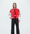 Amiri Tiger Logo Patch Varsity Jacket Red Fashion Tiger Jackets