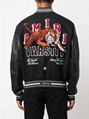 Amiri Tiger Logo Patch Varsity Jacket Red Fashion Tiger Jackets