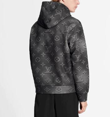               Men's Brushed Monogram Graphic Hoodie Pullover     ull-Print Logo  6
