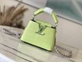 Louis Vuitton Capucines Two-way Handbag LV Leather Tote bag