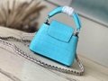 Louis Vuitton Capucines Two-way Handbag LV Leather Tote bag