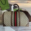 Gucci Savoy Medium Canvas Duffel bag GG Supreme Cross body bag Travel bag