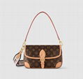 Louis Vuitton Diane Satchel Bag LV Leather Shoulder Bag