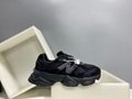 New Balance 9060 Triple Black Leather 9060 new balance shoes black shoes