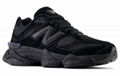             9060 Triple Black Leather 9060             shoes black shoes 1