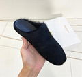 Marni Fur-Trimmed Sabot Slippers Fussbet Sabot Calf Hair Slippers