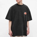 Balenciaga Flame Jersey Vintage Tee Men Oversized T-shirt