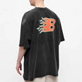 Balenciaga Flame Jersey Vintage Tee Men Oversized T-shirt