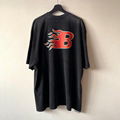 Balenciaga Flame Jersey Vintage Tee Men Oversized T-shirt